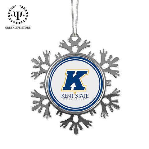 Kent State University Christmas Ornament - Snowflake Metal