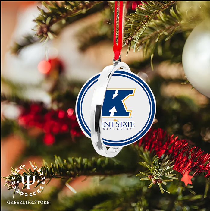 Kent State University Christmas Reversible Flat Round Ornament