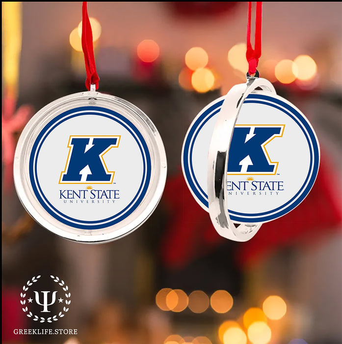 Kent State University Christmas Reversible Flat Round Ornament