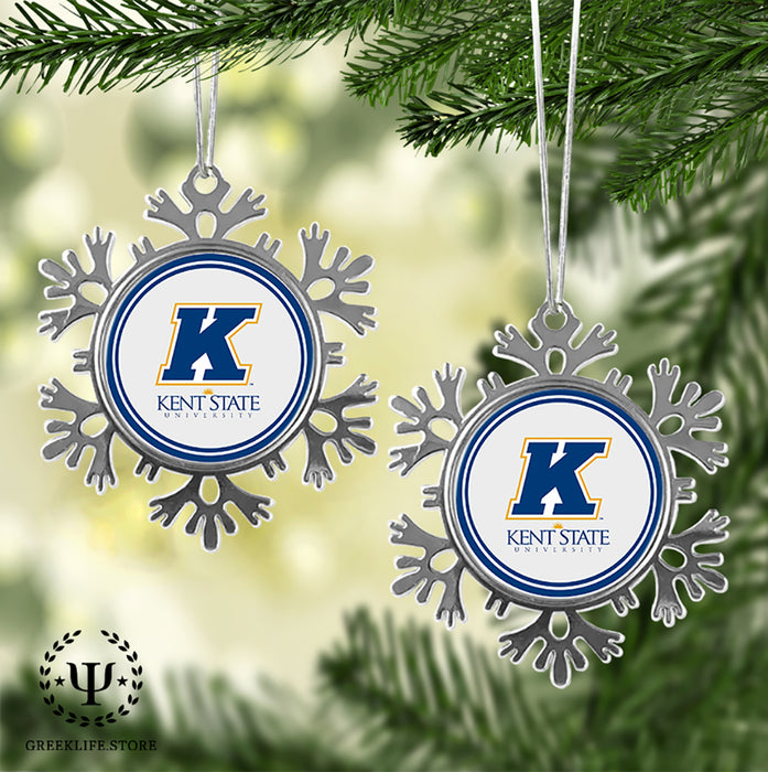 Kent State University Christmas Ornament - Snowflake Metal