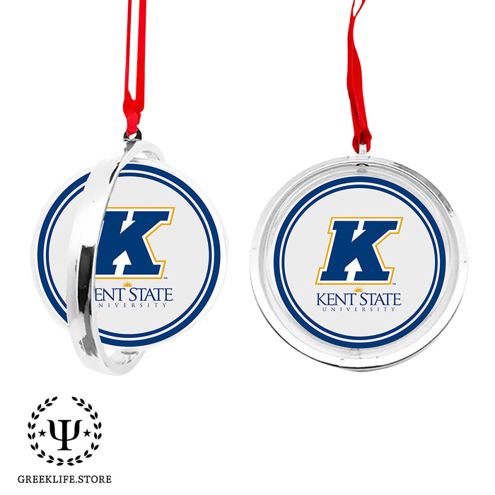 Kent State University Christmas Reversible Flat Round Ornament