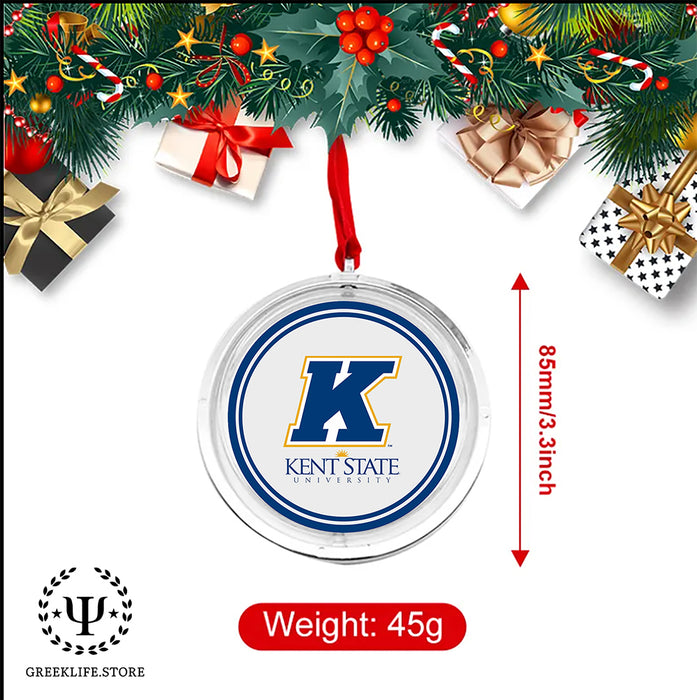 Kent State University Christmas Reversible Flat Round Ornament