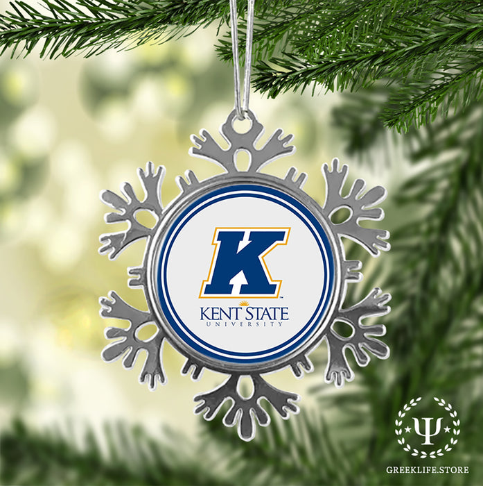 Kent State University Christmas Ornament - Snowflake Metal