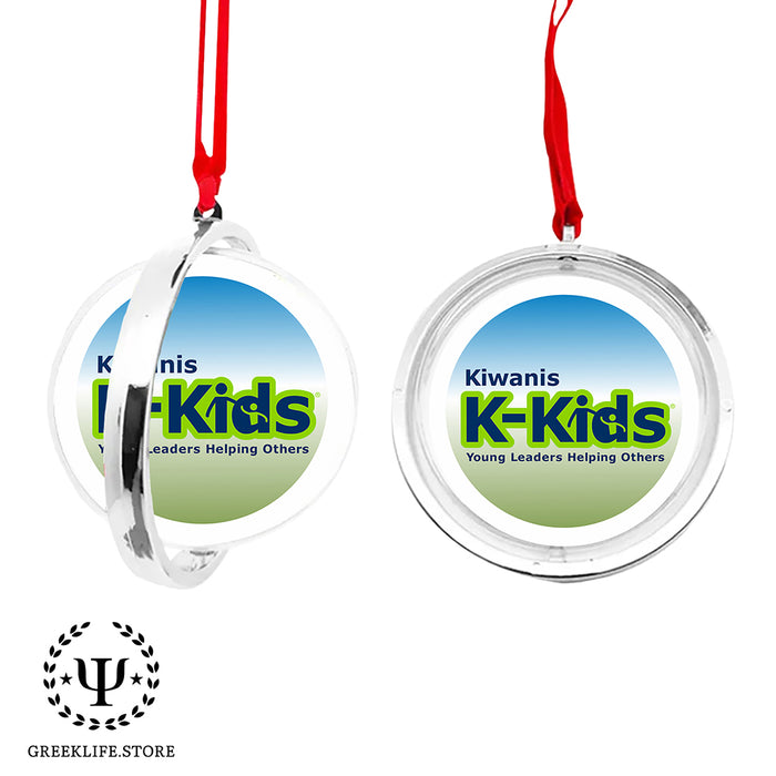 Kiwanis International Christmas Reversible Flat Round Ornament