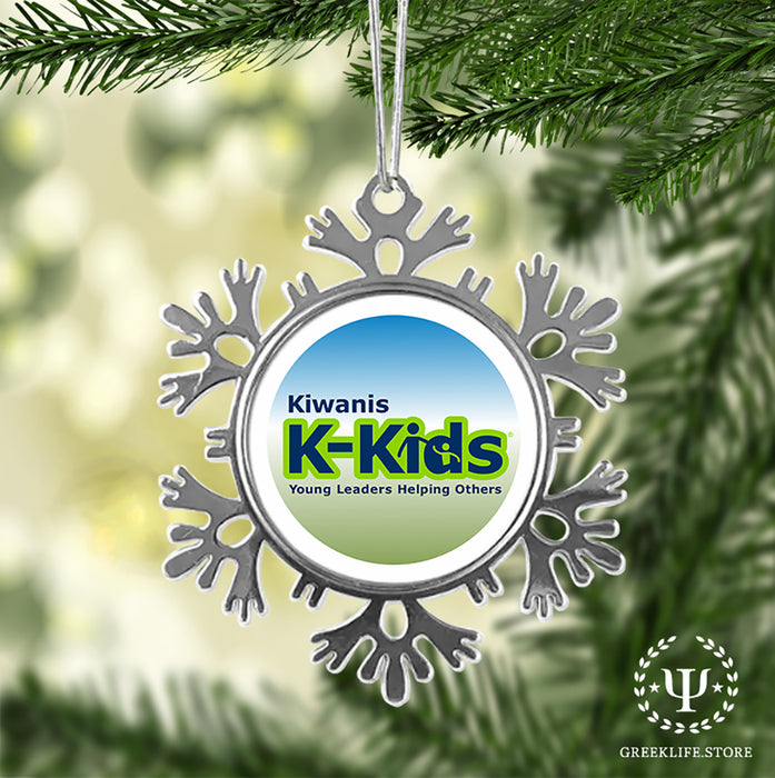 Kiwanis International Christmas Ornament - Snowflake Metal