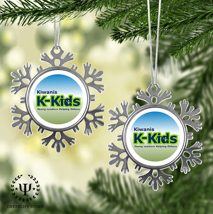 Kiwanis International Christmas Ornament - Snowflake Metal