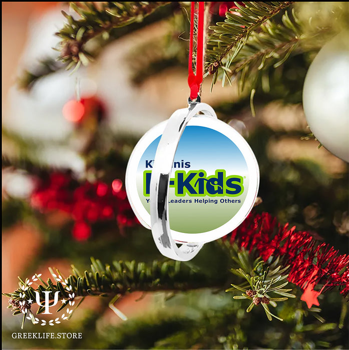 Kiwanis International Christmas Reversible Flat Round Ornament