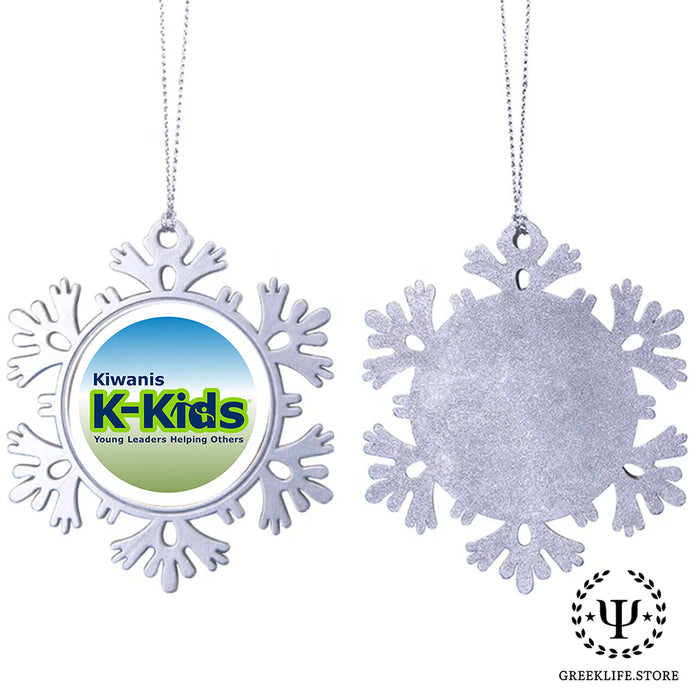 Kiwanis International Christmas Ornament - Snowflake Metal
