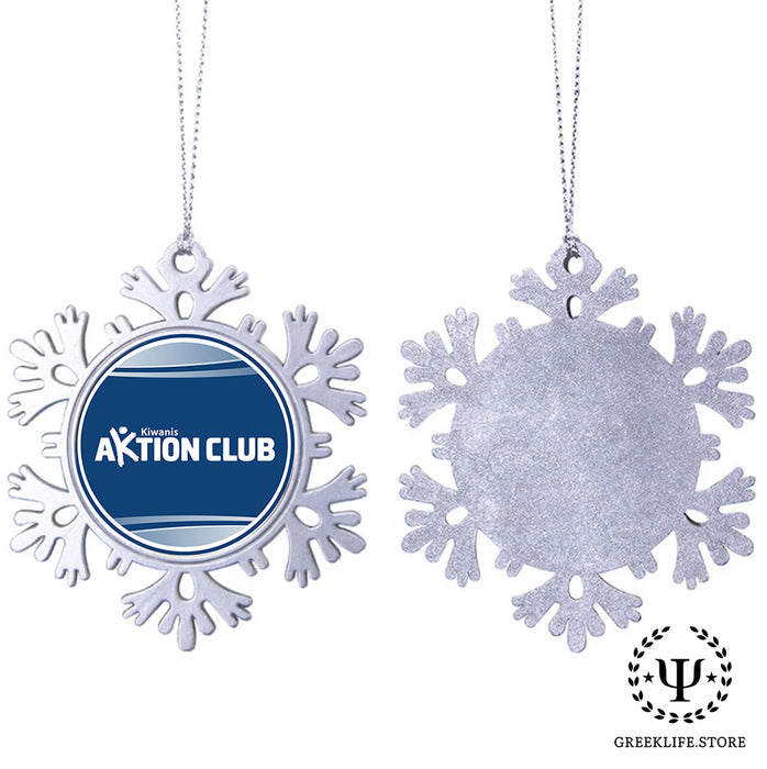 Kiwanis International Christmas Ornament - Snowflake Metal