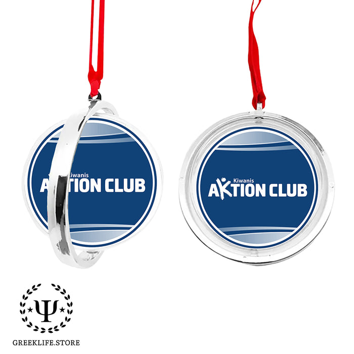 Kiwanis International Christmas Reversible Flat Round Ornament