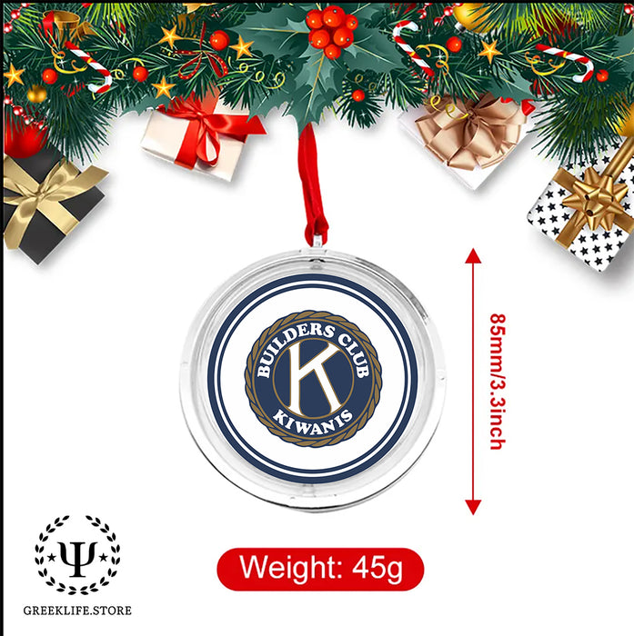 Kiwanis International Christmas Reversible Flat Round Ornament