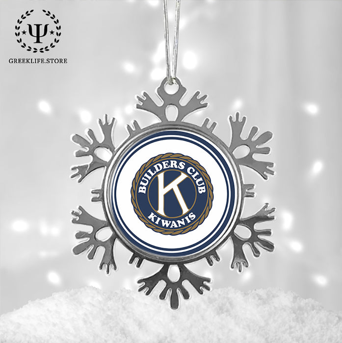 Kiwanis International Christmas Ornament - Snowflake Metal
