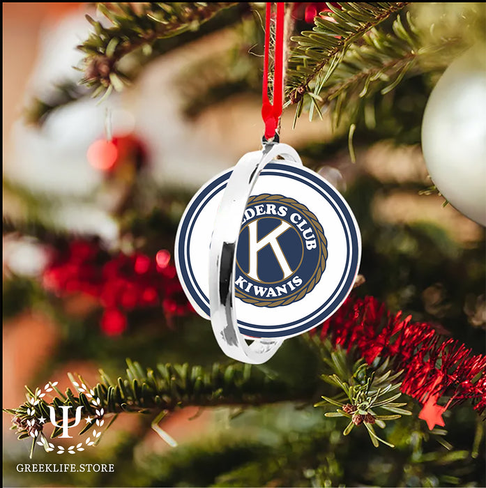 Kiwanis International Christmas Reversible Flat Round Ornament