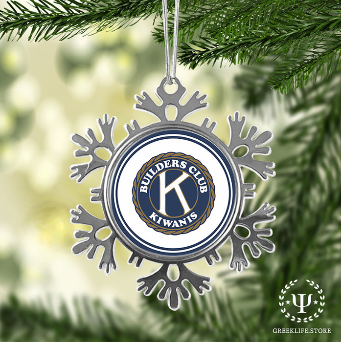 Kiwanis International Christmas Ornament - Snowflake Metal
