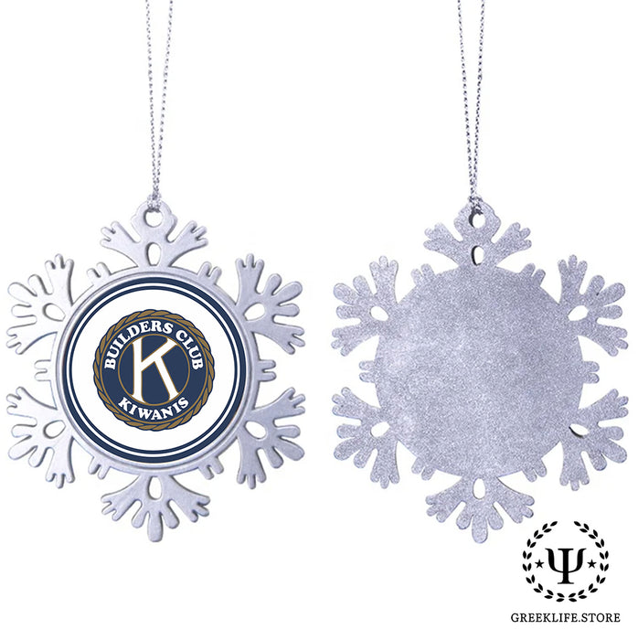 Kiwanis International Christmas Ornament - Snowflake Metal