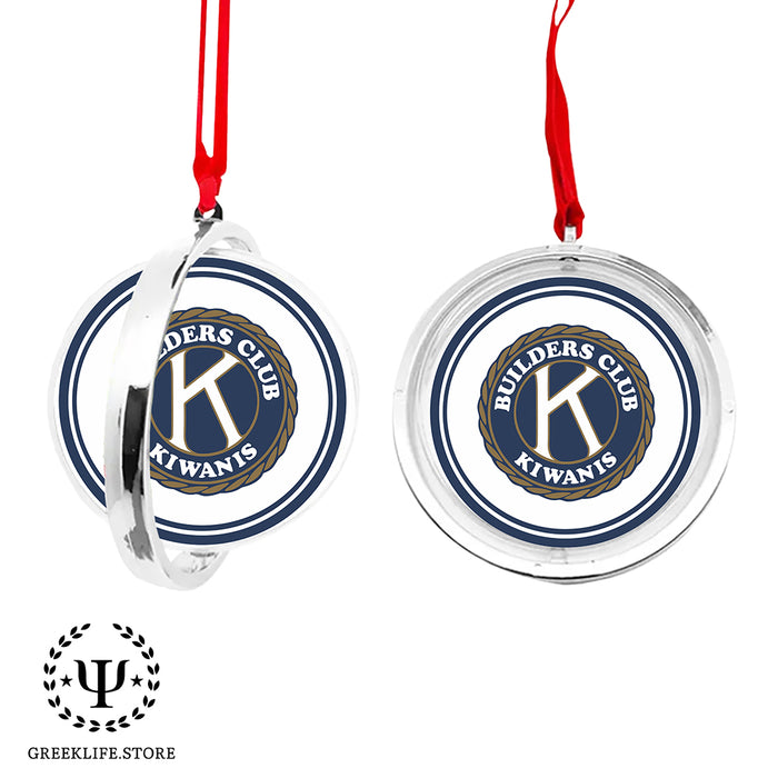 Kiwanis International Christmas Reversible Flat Round Ornament