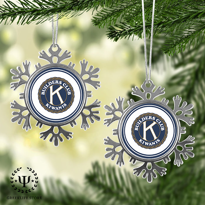 Kiwanis International Christmas Ornament - Snowflake Metal