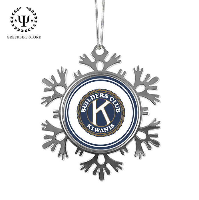 Kiwanis International Christmas Ornament - Snowflake Metal