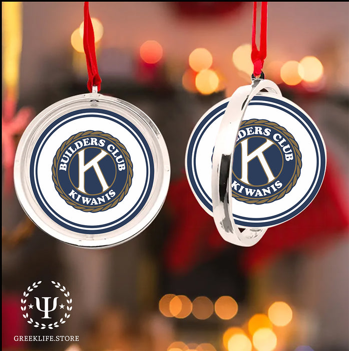 Kiwanis International Christmas Reversible Flat Round Ornament