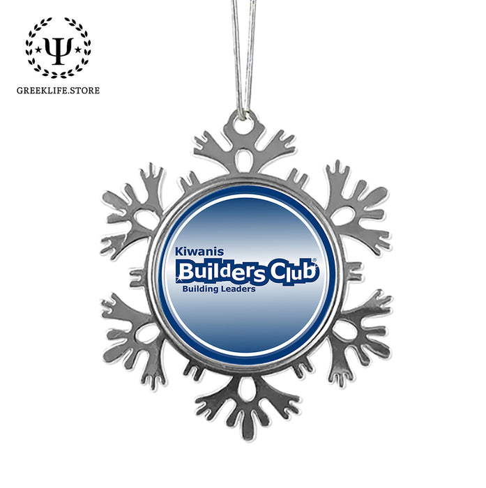Kiwanis International Christmas Ornament - Snowflake Metal
