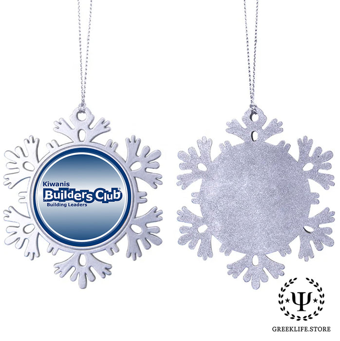 Kiwanis International Christmas Ornament - Snowflake Metal