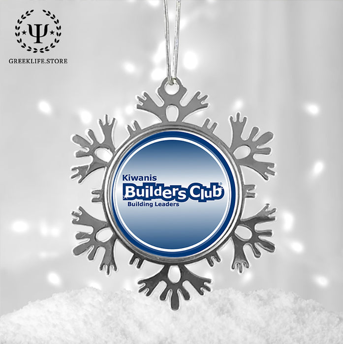 Kiwanis International Christmas Ornament - Snowflake Metal