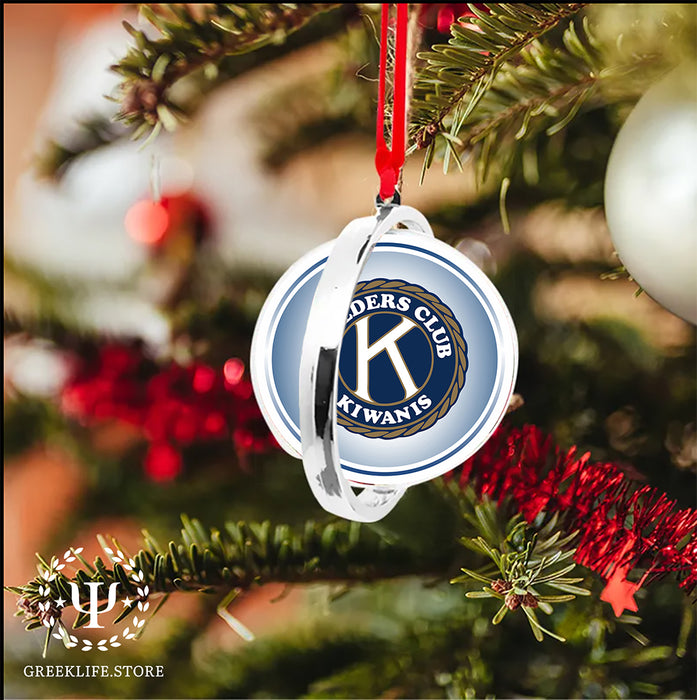 Kiwanis International Christmas Reversible Flat Round Ornament