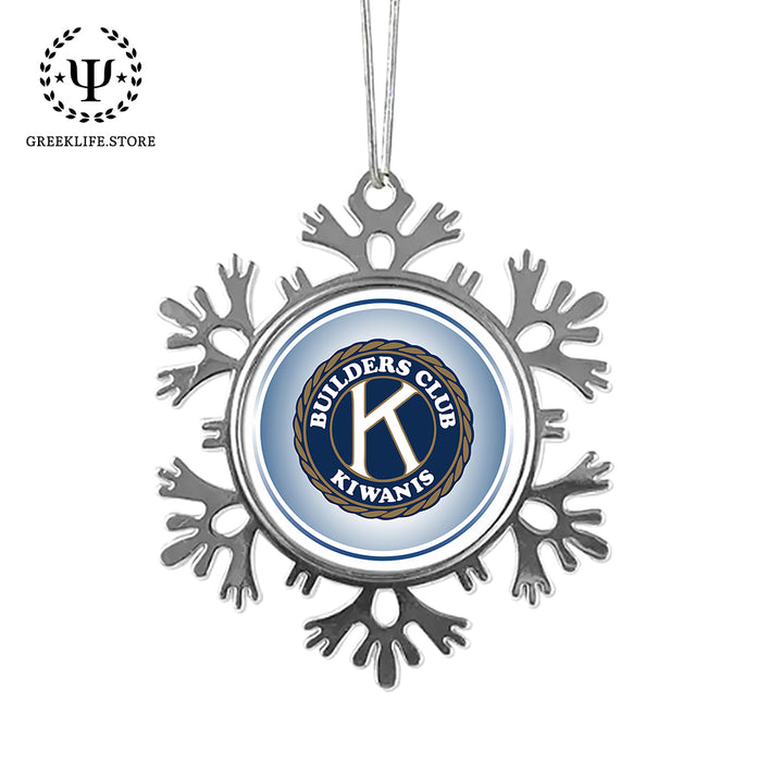Kiwanis International Christmas Ornament - Snowflake Metal