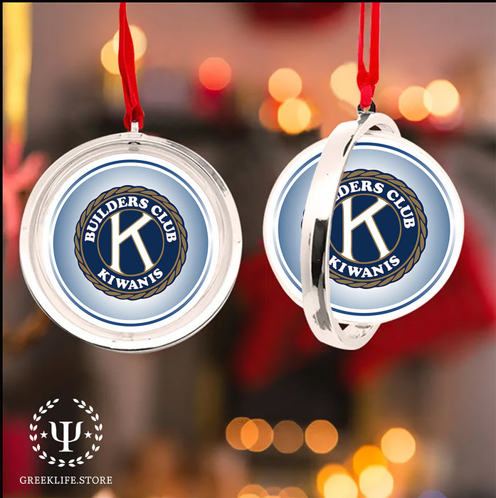 Kiwanis International Christmas Reversible Flat Round Ornament