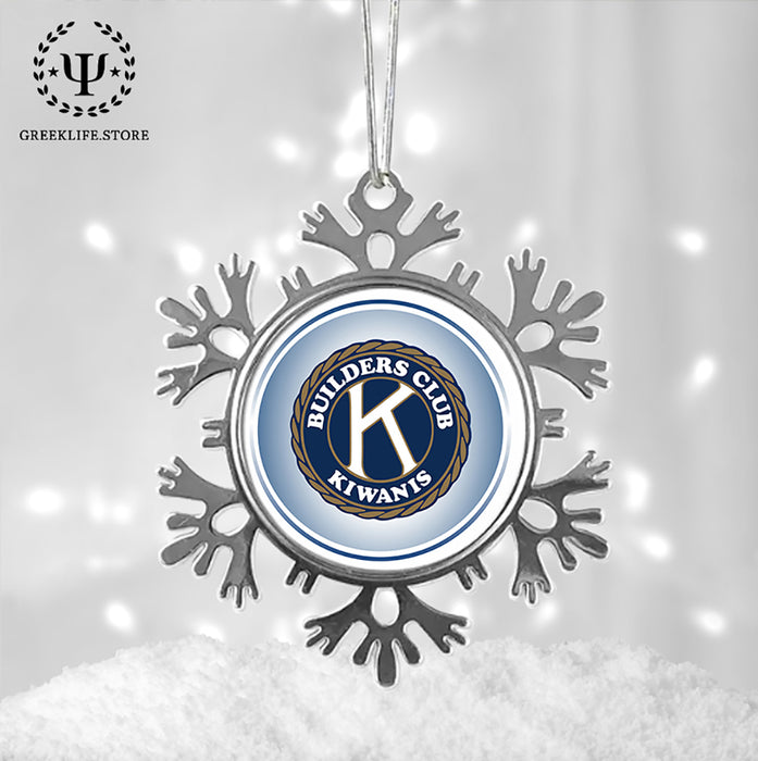 Kiwanis International Christmas Ornament - Snowflake Metal