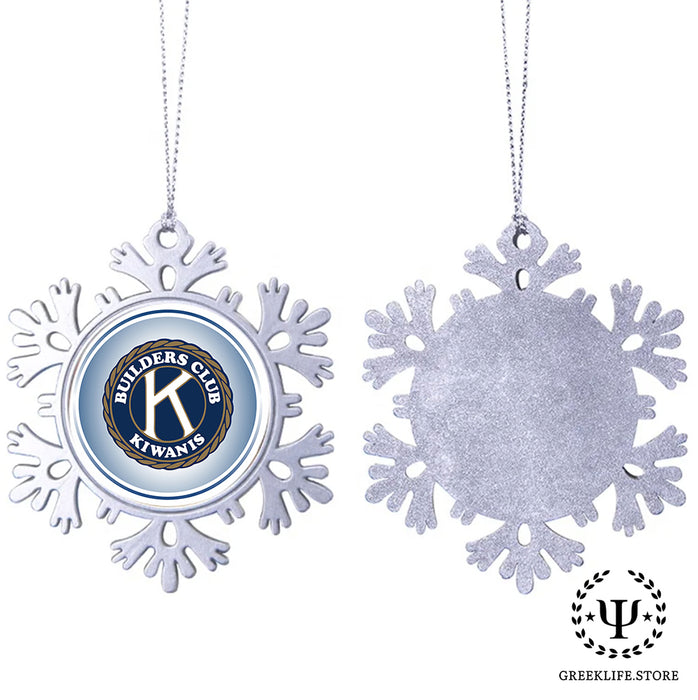 Kiwanis International Christmas Ornament - Snowflake Metal