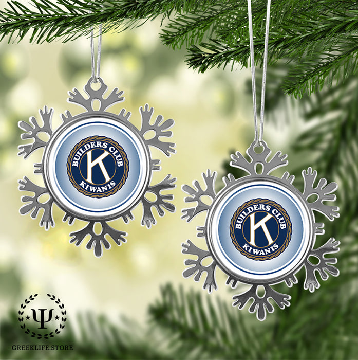 Kiwanis International Christmas Ornament - Snowflake Metal
