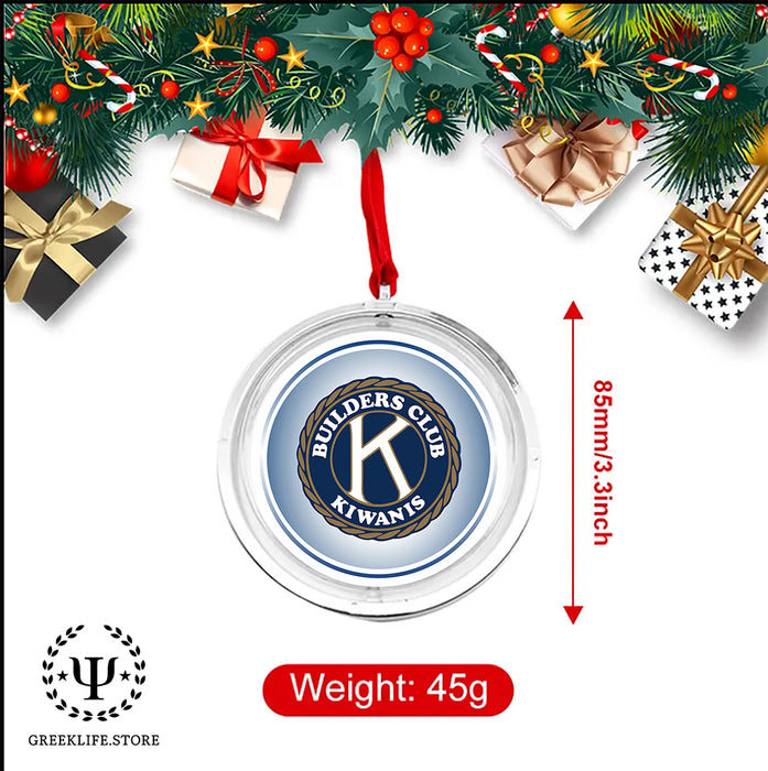 Kiwanis International Christmas Reversible Flat Round Ornament