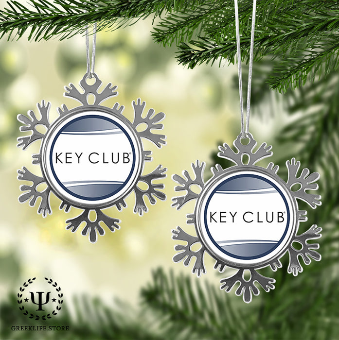 Kiwanis International Christmas Ornament - Snowflake Metal