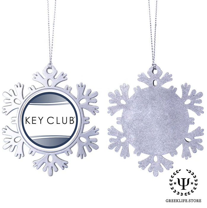 Kiwanis International Christmas Ornament - Snowflake Metal