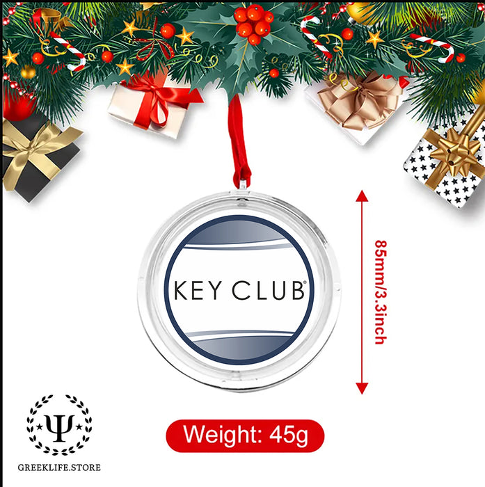 Kiwanis International Christmas Reversible Flat Round Ornament