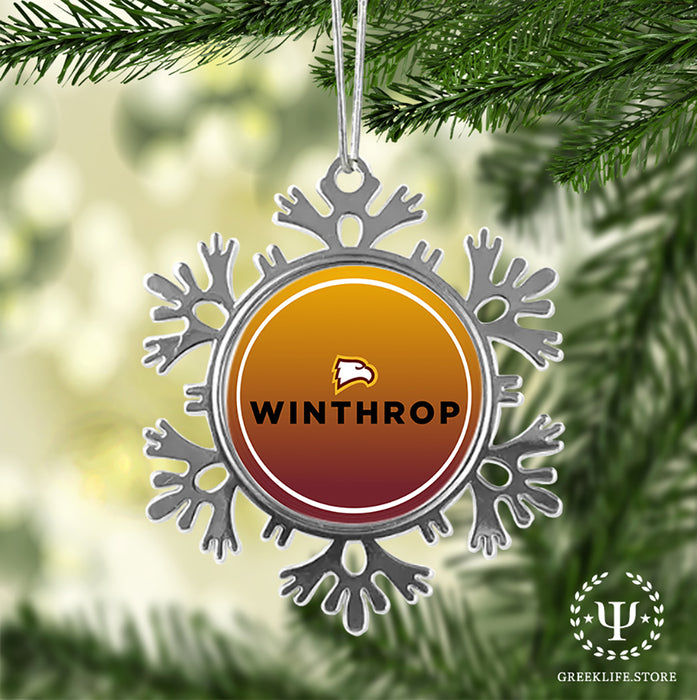 Winthrop University Christmas Ornament - Snowflake Metal