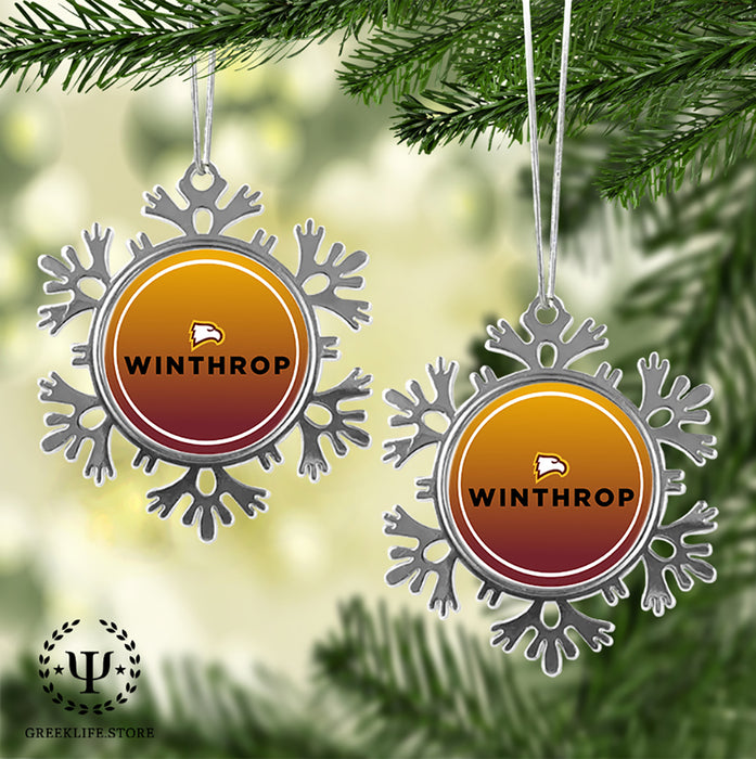 Winthrop University Christmas Ornament - Snowflake Metal
