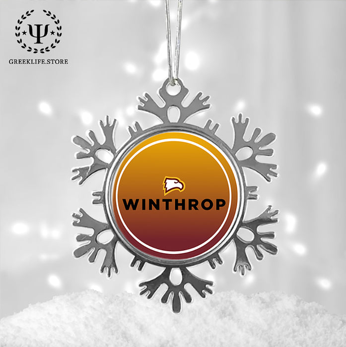 Winthrop University Christmas Ornament - Snowflake Metal