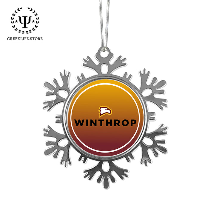 Winthrop University Christmas Ornament - Snowflake Metal