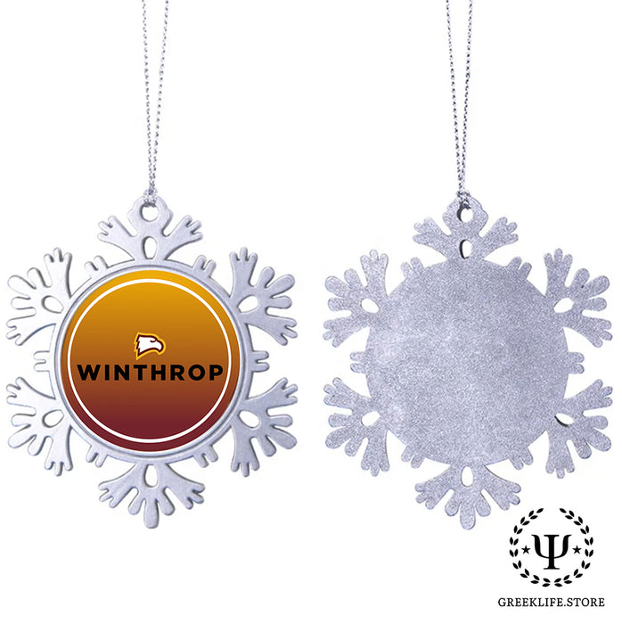 Winthrop University Christmas Ornament - Snowflake Metal