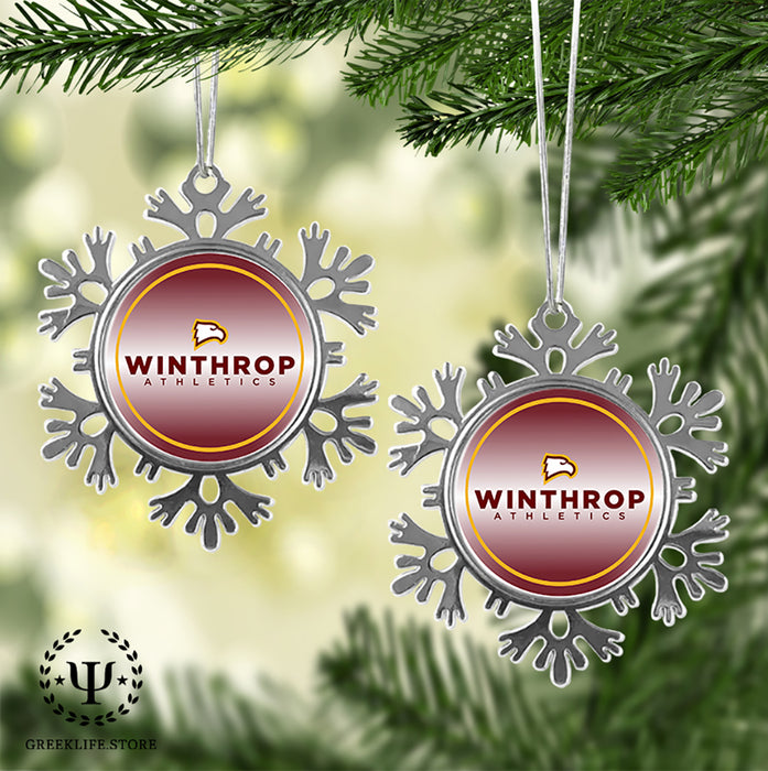 Winthrop University Christmas Ornament - Snowflake Metal