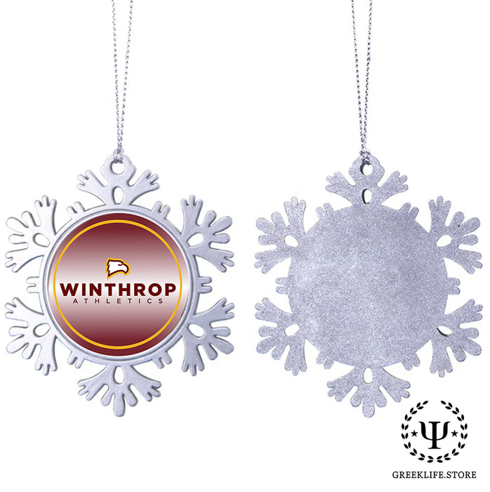 Winthrop University Christmas Ornament - Snowflake Metal