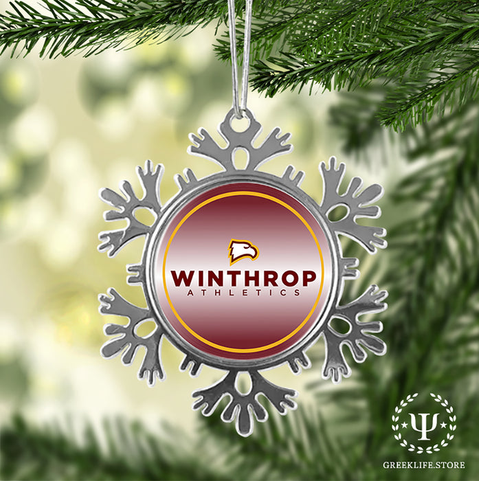 Winthrop University Christmas Ornament - Snowflake Metal