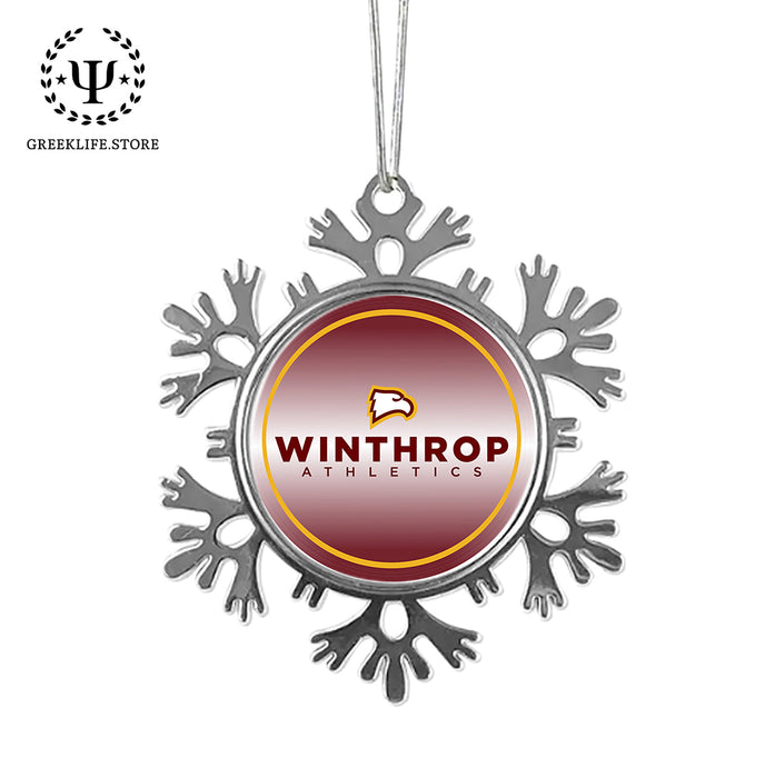 Winthrop University Christmas Ornament - Snowflake Metal