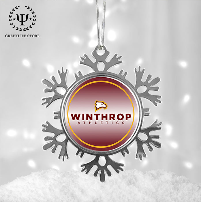 Winthrop University Christmas Ornament - Snowflake Metal