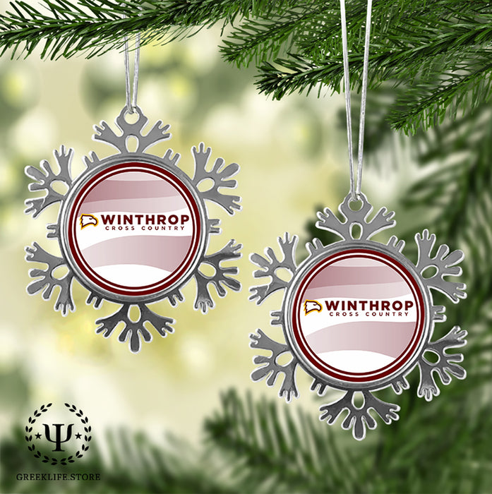 Winthrop University Christmas Ornament - Snowflake Metal