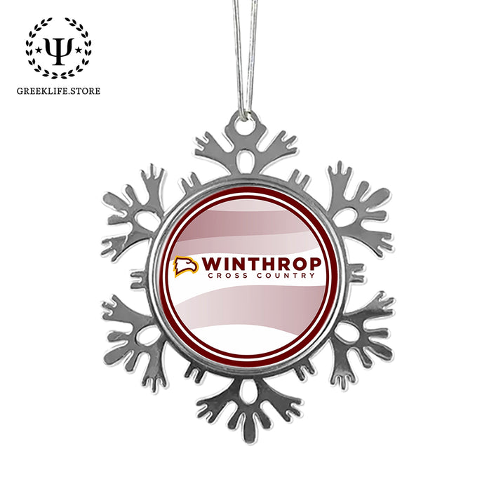 Winthrop University Christmas Ornament - Snowflake Metal