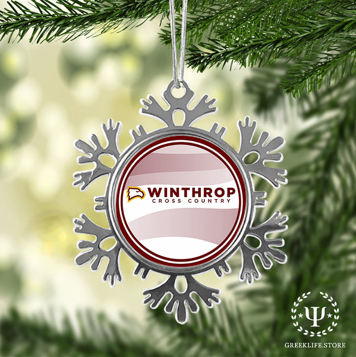 Winthrop University Christmas Ornament - Snowflake Metal