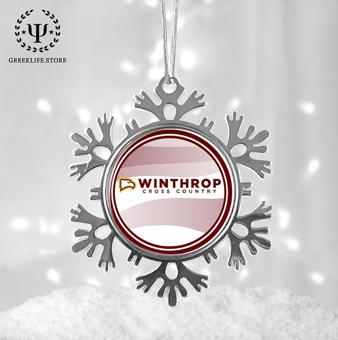 Winthrop University Christmas Ornament - Snowflake Metal